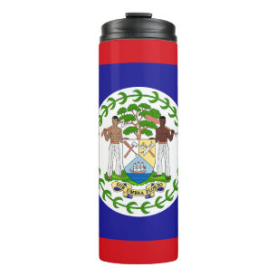 Belizische Flagge Thermosbecher