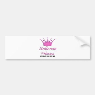 Belizische Prinzessin Autoaufkleber