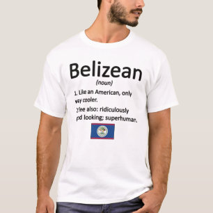 Belizische Roots Belize Flag Belizean Heritage T-Shirt