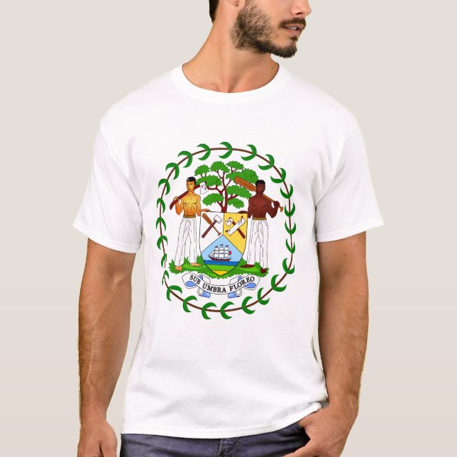 Belizischer Wappen-T - Shirt (Vorderseite)