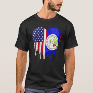 Belizisches amerikanisches Patriot Grown Country s T-Shirt