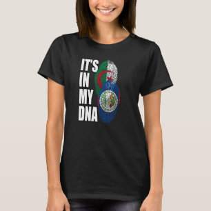 Belizisches und algerisches DNA-Flag T-Shirt