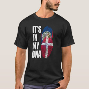 Belizisches und dänisches DNA-Flaggenerbe T-Shirt