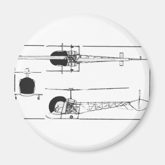 Bell 47 Hubschrauber Magnet
