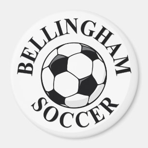 Bell-Ball u. Logo (a) CMYK SCHWARZES 10x10 Magnet