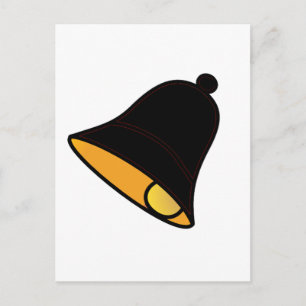 Bell Black Red Links 45 deg The MUSEUM Zazzle Gesc Postkarte