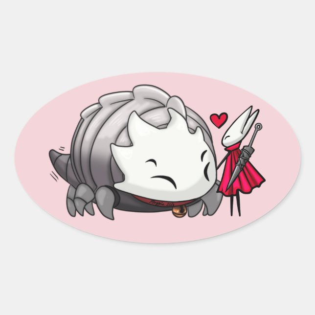 Bell Buddies Ovaler Aufkleber (Vorderseite)