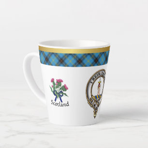 Bell Clan Abzeichen Tartan & Motto Milchtasse