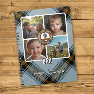 Bell-Familien-Foto-Collage Notizblock