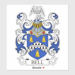Bell Familienwappen Aufkleber