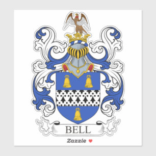 Bell Familienwappen Aufkleber