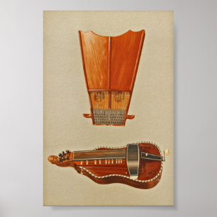 Bell Harp, Hurdy Gurdy Poster