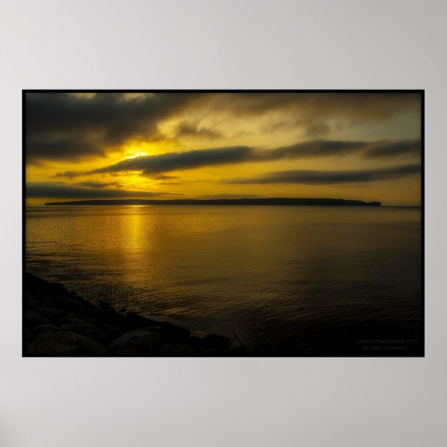 Bell Island Sunset Poster (Vorne)
