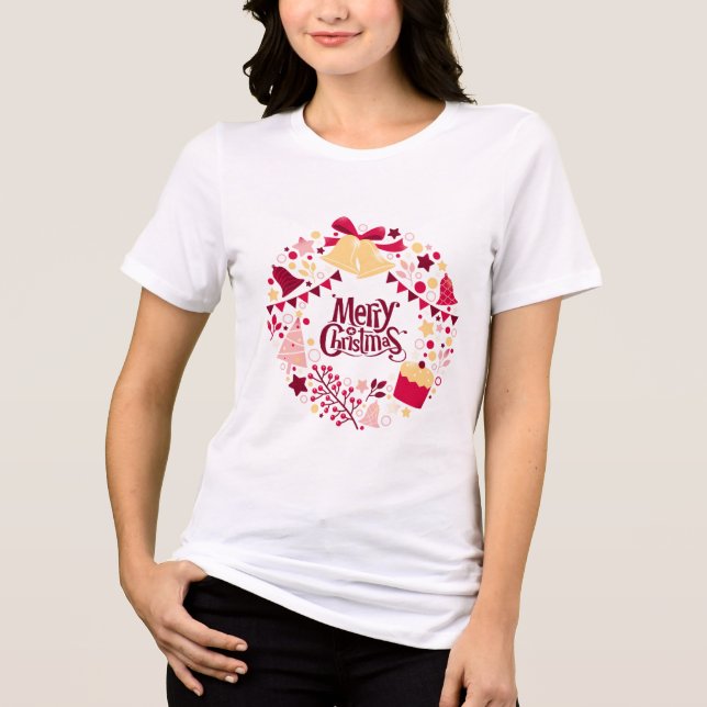 Bell + Leinwand Tri-Blend Frauen T - Shirt (Vorderseite)