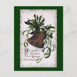 Bell mit Mistletoe Vintage Weihnachten