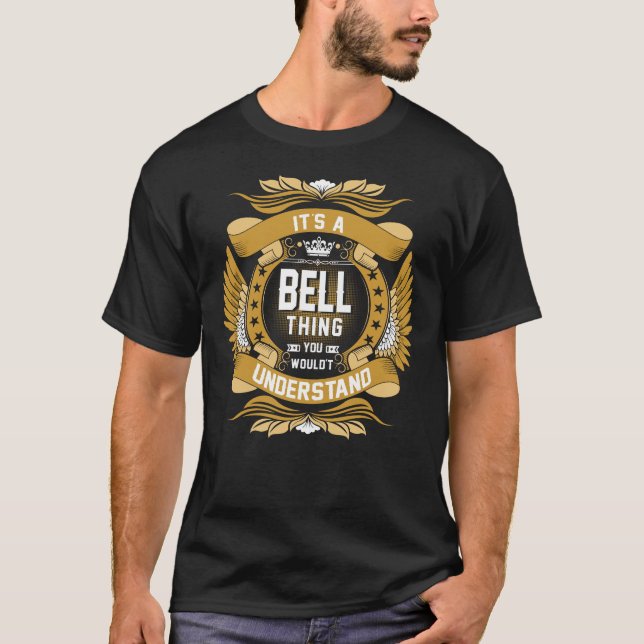BELL Name, BELL Familienname Wappen T-Shirt (Vorderseite)