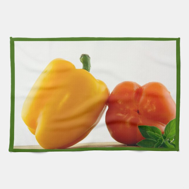 Bell-Paprikaschoten-Küchen-Tuch-Wohngestaltung Handtuch (Horizontal)