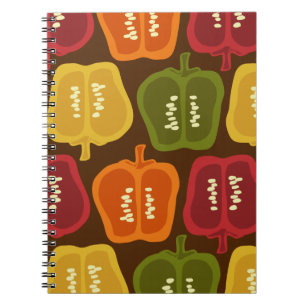 Bell-Paprikaschoten-Notizbuch Notizblock