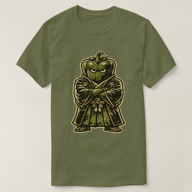 Bell Pepper Bodyguard — Funny Vegetable Formal  T-Shirt (Design vorne)