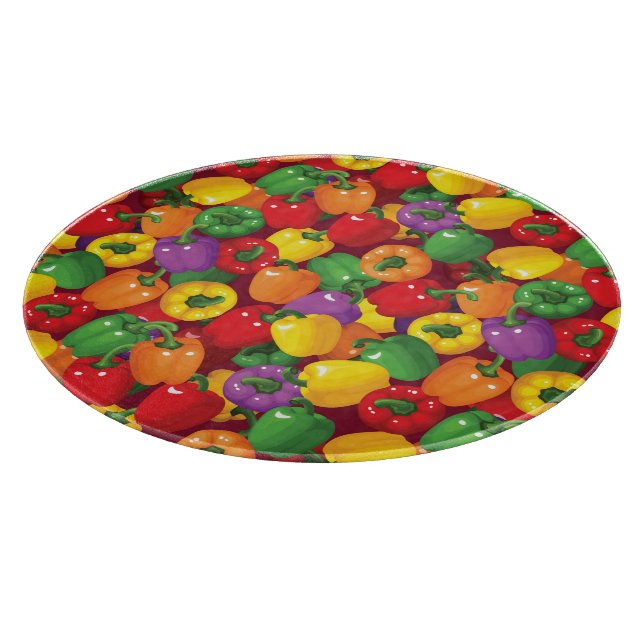 Bell Pepper-Muster Schneidebrett (Ecke)