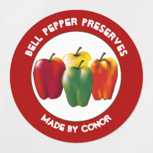 Bell Pepper Preserve Etiketten