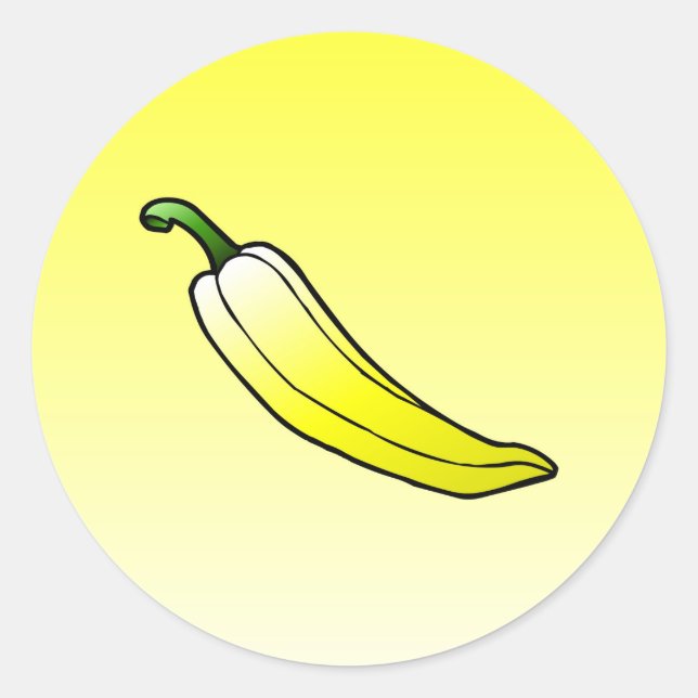 Bell Pepper - Sweet Pepper Classic Round Sticker (Vorderseite)