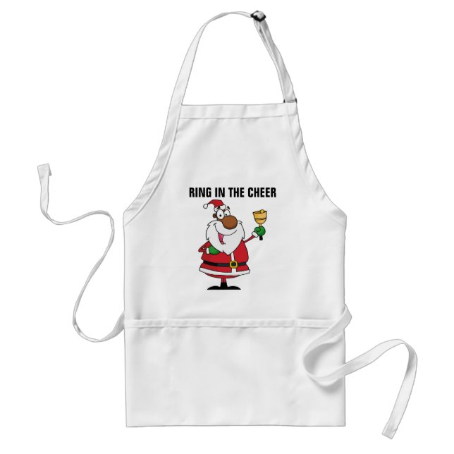 Bell Ringing Black Santa Claus Schürze (Vorne)