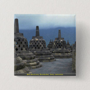 Bell-Strukturen, Borobudur, Java, Indonesien Button