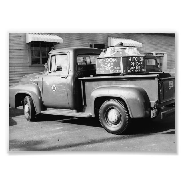 Bell Telefone Ad Truck Dyersburg Jackson T Fotodruck (Vorne)