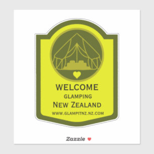 Bell Tent Glamping Business Aufkleber