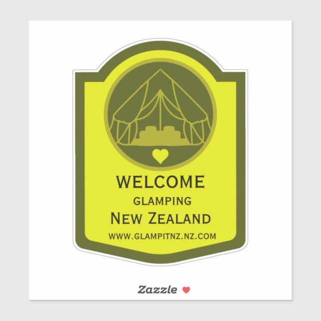 Bell Tent Glamping Business Aufkleber (Blatt)