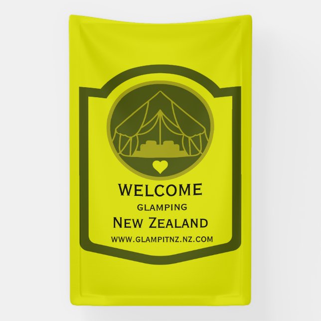 Bell Tent Glamping Business Banner (Vertikal)