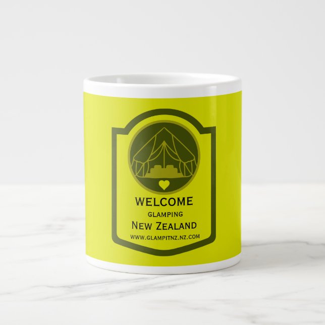 Bell Tent Glamping Business Jumbo-Tasse (Vorderseite)