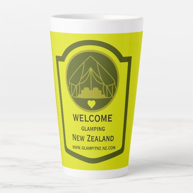 Bell Tent Glamping Business Milchtasse (Vorderseite)