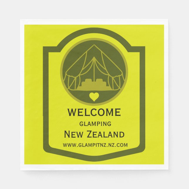 Bell Tent Glamping Business Serviette (Vorderseite)