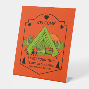 Bell Tent Glamping Business Sockelschild