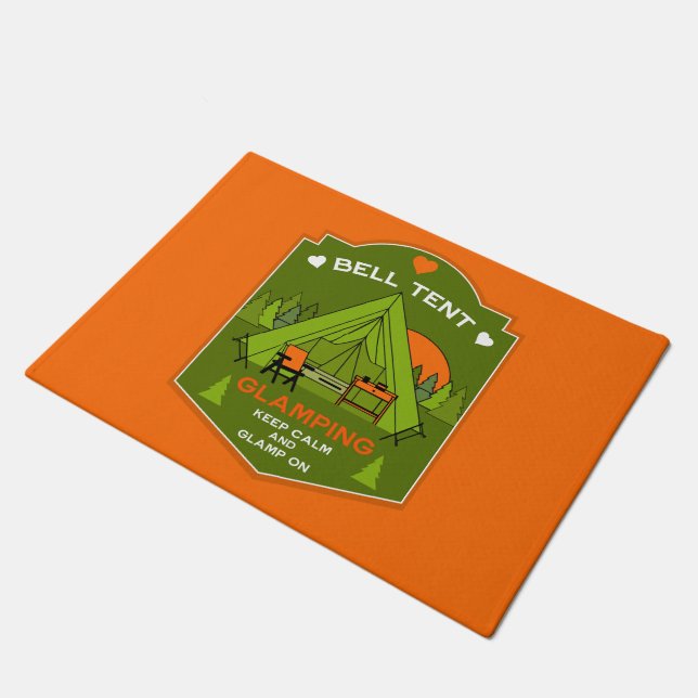 Bell Tent Glamping Fußmatte (Schrägansicht)