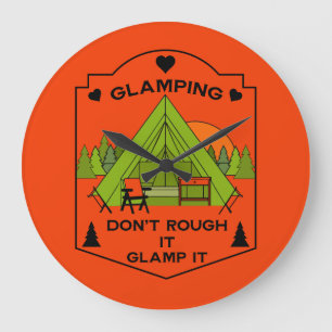 Bell Tent Glamping Große Wanduhr