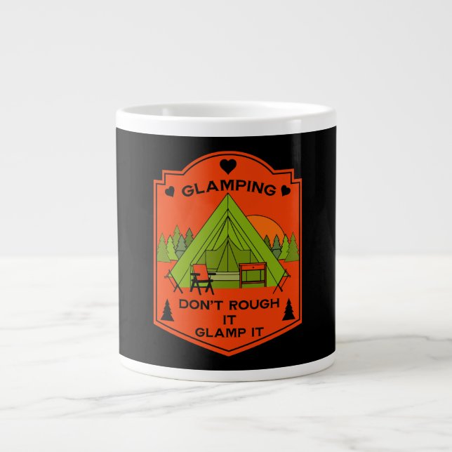 Bell Tent Glamping Jumbo-Tasse (Vorderseite)