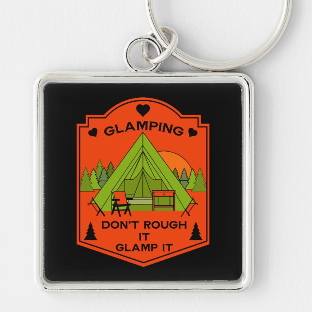 Bell Tent Glamping Schlüsselanhänger (Vorne)