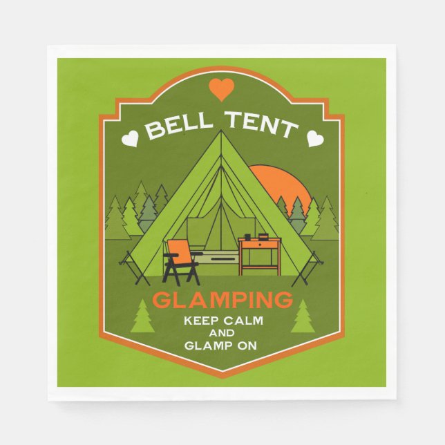 Bell Tent Glamping Serviette (Vorderseite)