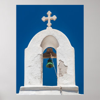 Bell tower of Mykonos Poster