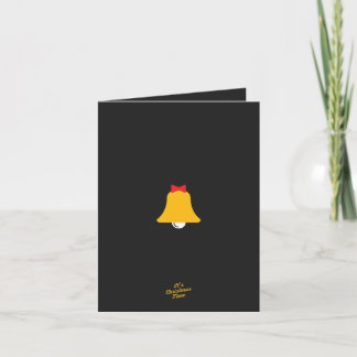 Bell-Weihnachtskarte Feiertagskarte