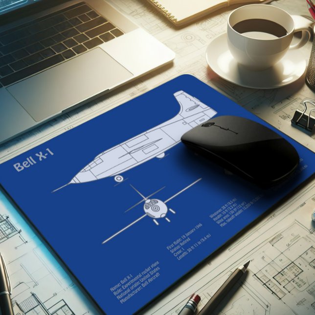 Bell X-1 - Flugzeugkonzepte ABD Mousepad (Von Creator hochgeladen)