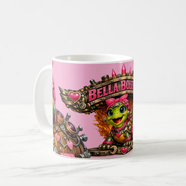 Bella Boltina Schildkröte Kaffeetasse (Vorderseite Links)