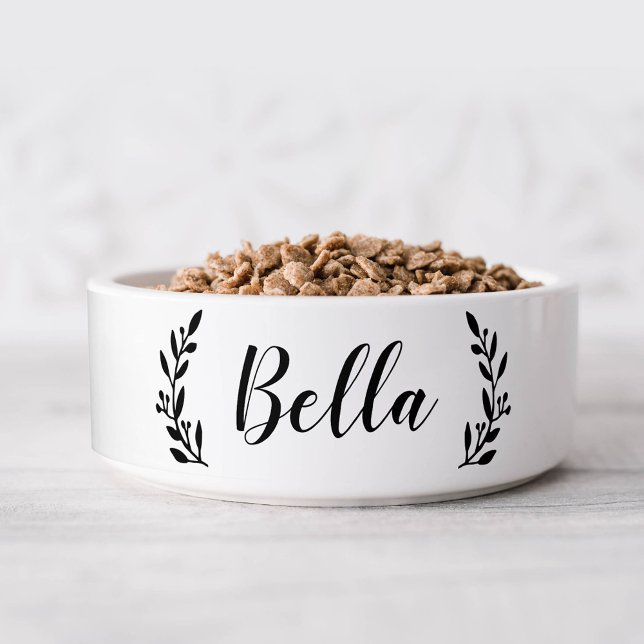 Bella Botanical Monogram Dog Napf (Von Creator hochgeladen)