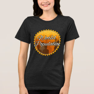 Bella+Canvas Damen Tri-Blend T-Shirt, Weiß, Erwach Shirt