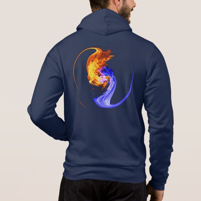 Bella+Canvas Reißverschluss-Hoodie Hoodie (Rückseite)