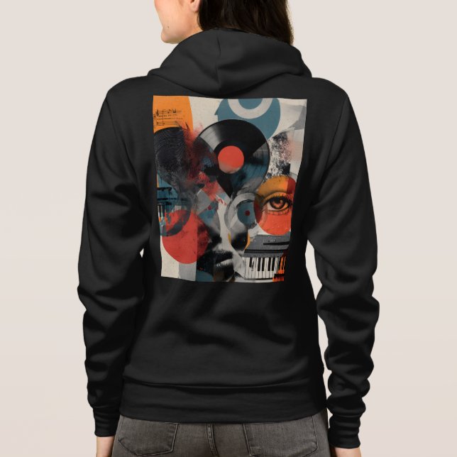 Bella+Canvas Sweat à capuche fermeture éclair (Dos)