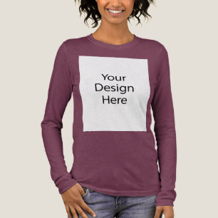 Bella+Canvas Tri-Blend Langarmshirt Marine Shirt